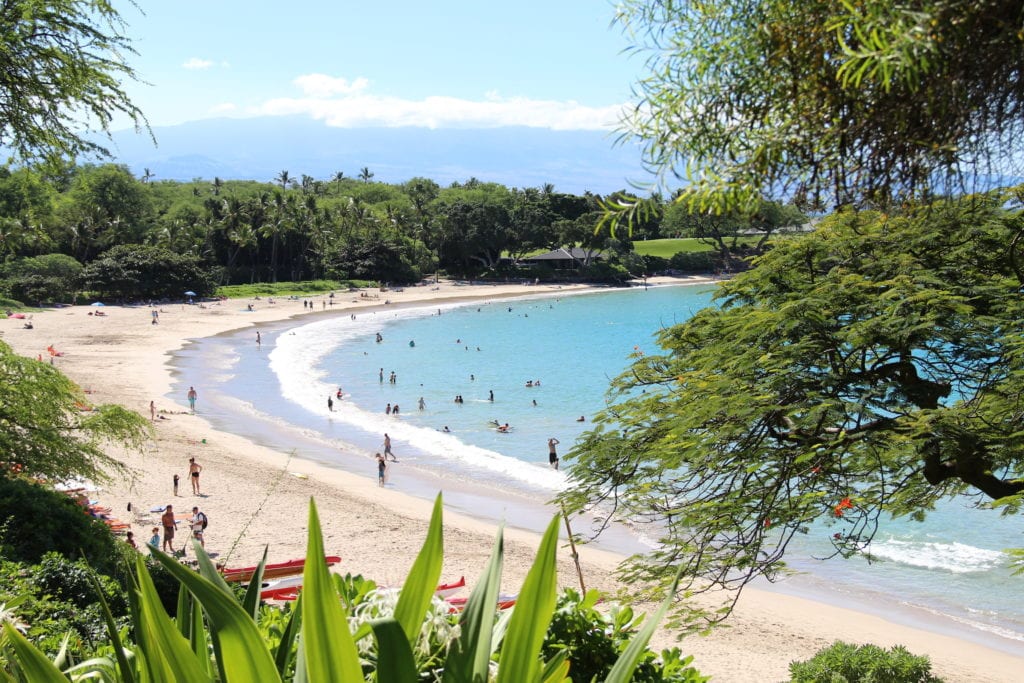 Kauna’oa Bay at Mauna Kea Resort. Photo Credit: Tom Wilmer