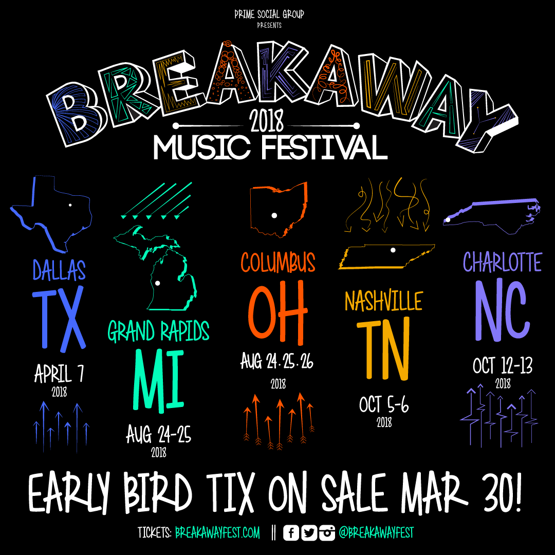 breakaway music festival 2018 lineup
