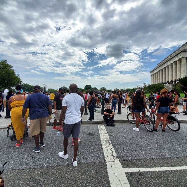 vaughn lowery attends BLM march on washington for 360 MAGAZINE