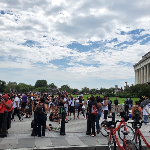 vaughn lowery attends BLM march on washington for 360 MAGAZINE