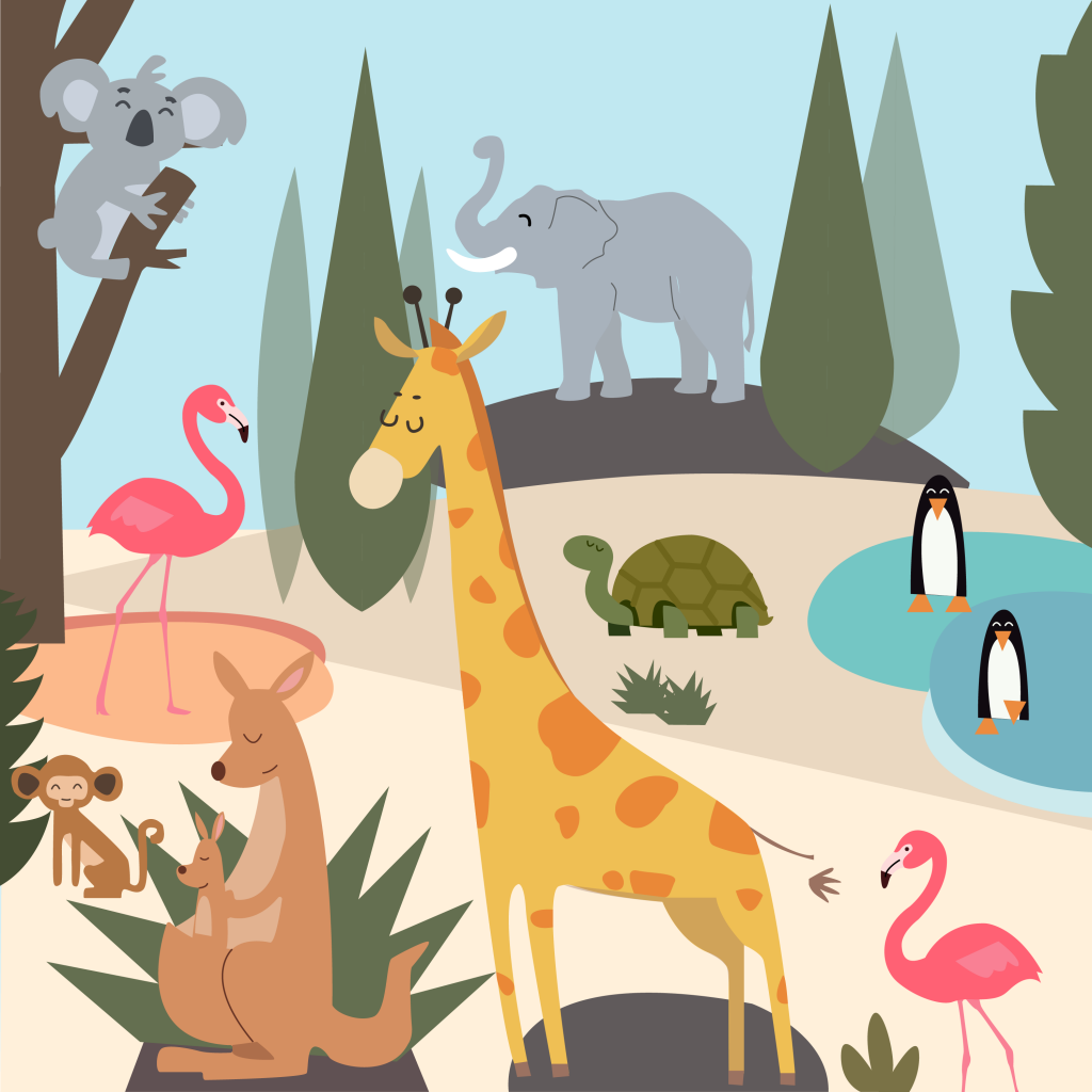 zoo illustration for 360 magazine