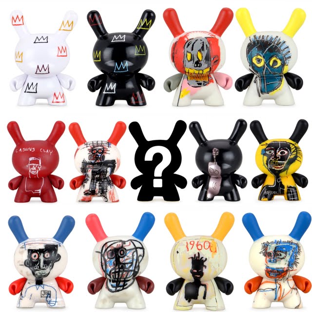 Kidrobot x Jean-Michel Basquiat  Faces Dunny Art Figure Series 2