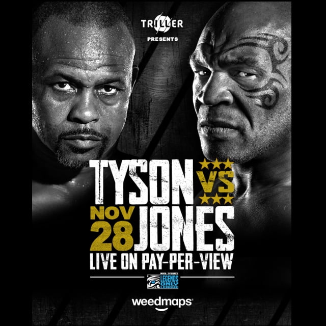 Tyson vs. Jones Jr. hosted by Triller and Weedmaps as announced by 360 MAGAZINE