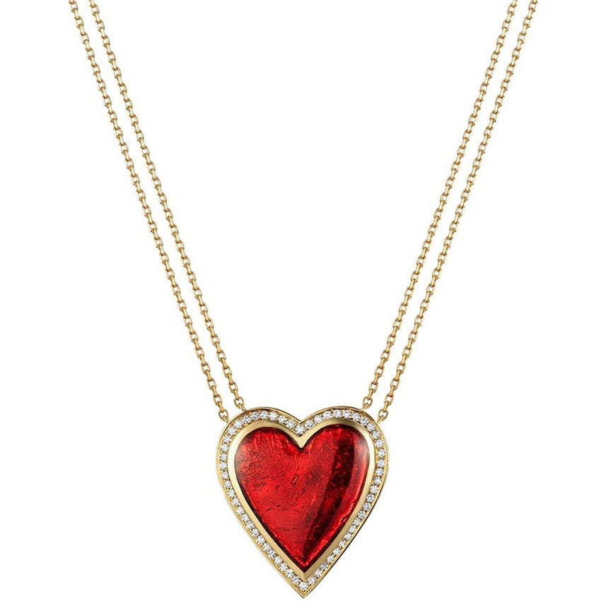 Heart necklace from the house of luxury