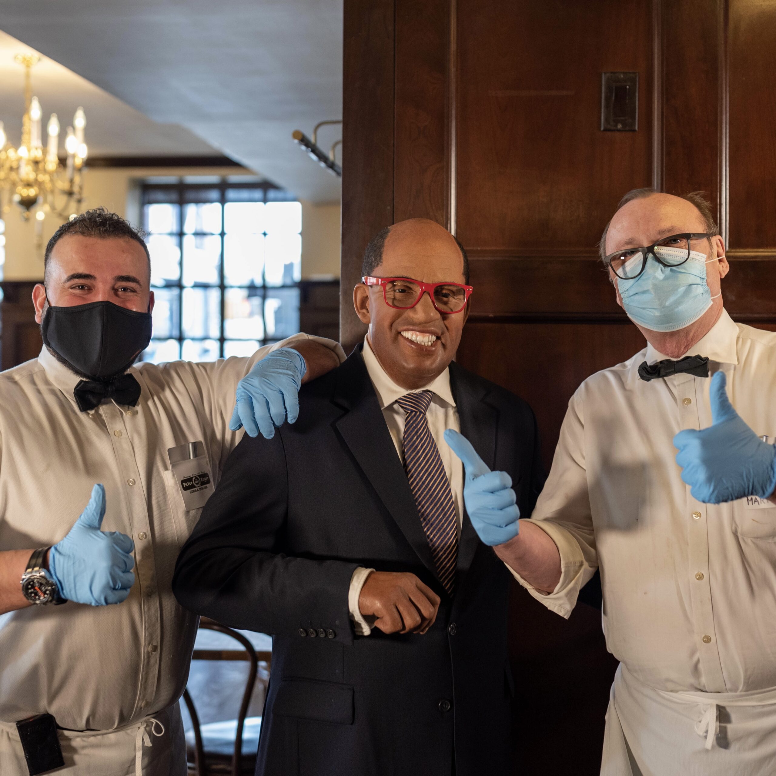 Al Roker by Peter Luger Steakhouse & Madame Tussauds for 360 Magazine