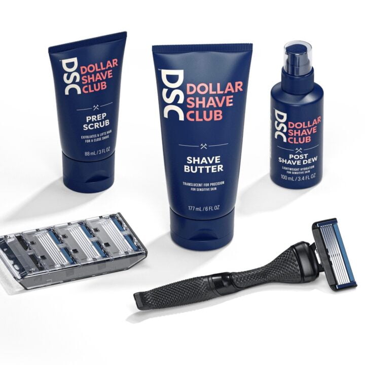 Dollar Shave Club Gift Set image by Abbey Tozer at Weber Shandwick for use by 360 Magazine