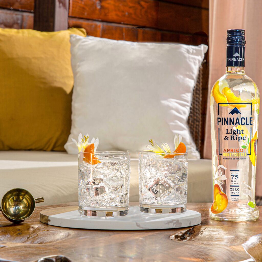 Pinnacle Light & Ripe Apricot Honeysuckle spritz for use by 360 Magazine