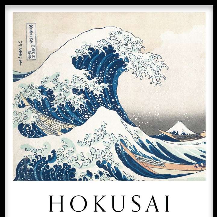 Hokusai's The Wave via Amanda Eklof for Desenio for use by 360 Magazine