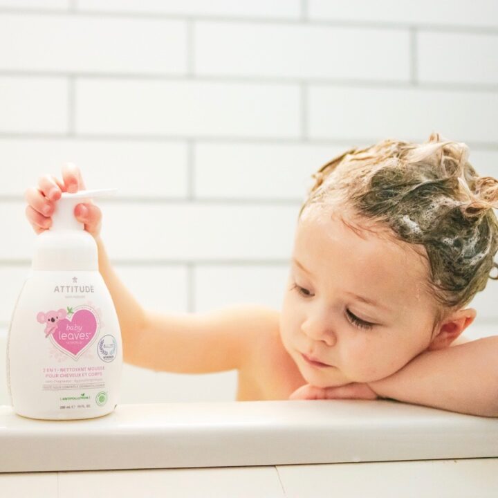 2-in-1 Shampoo & Body Wash by baby leaves sold by Attitude Natural Care image via Lindsey Hytrek from ChicExecs Brand Development for use by 360 Magazine