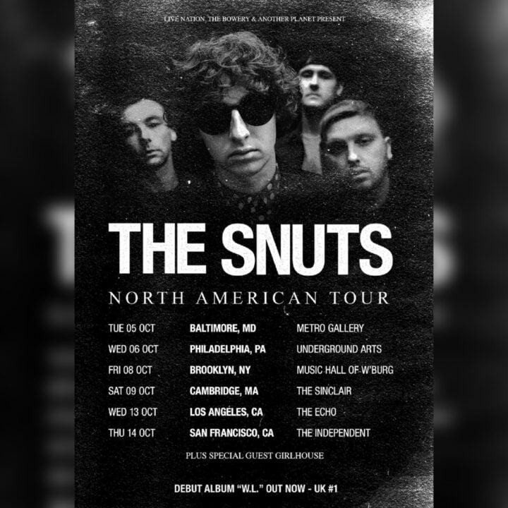 The Snuts Fall North American tour poster image Photo credit: Gary Williamson via Collin Citron at Elektra Music Group for use by 360 Magazine