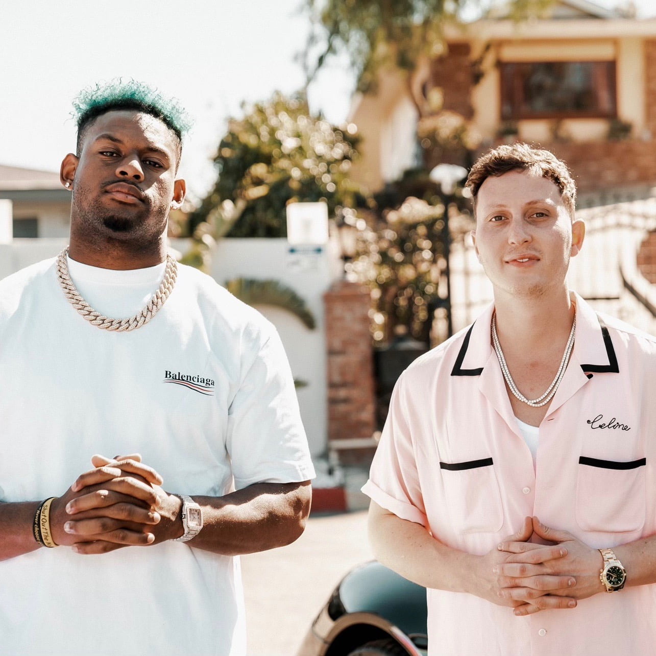Greg Grillz x JuJu Smith Schuster collab for Grillz.com image via Kyra Breslin at One Fourteen Entertainment for use by 360 Magazine