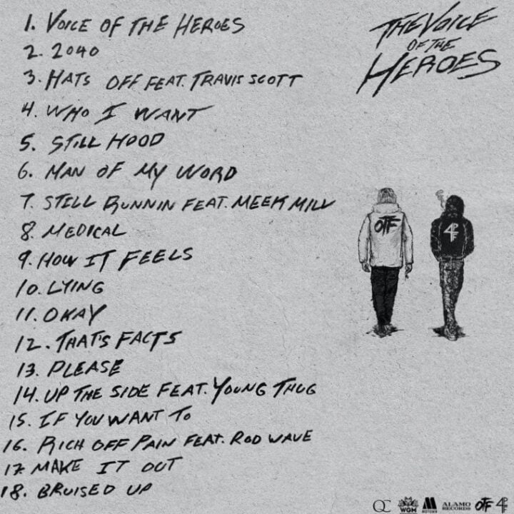 LIL BABY & LIL DURK REVEAL THE VOICE OF THE HEROES TRACKLIST image via Jennie Boddy for use by 360 Magazine