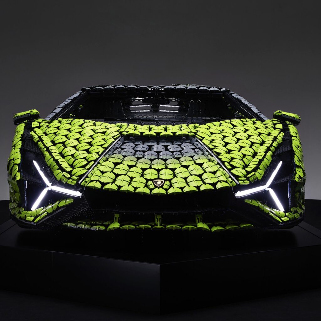 LEGO Lamborghini Image provided by Morgan Theys and Extension PR for use by  360 MAGAZINE. - 360 MAGAZINE - GREEN | DESIGN | POP | NEWS