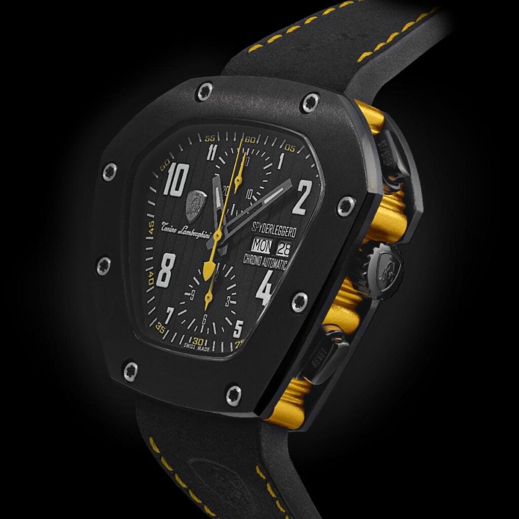 Cuscinetto watch image from Tonino Lamborghini Timepieces × BeauGeste Luxury Brands via BEAUGESTE INC. MEDIA CONTACT: Katia Graytok at Kaleidoscope Luxury PR & Communications for use by 360 Magazine