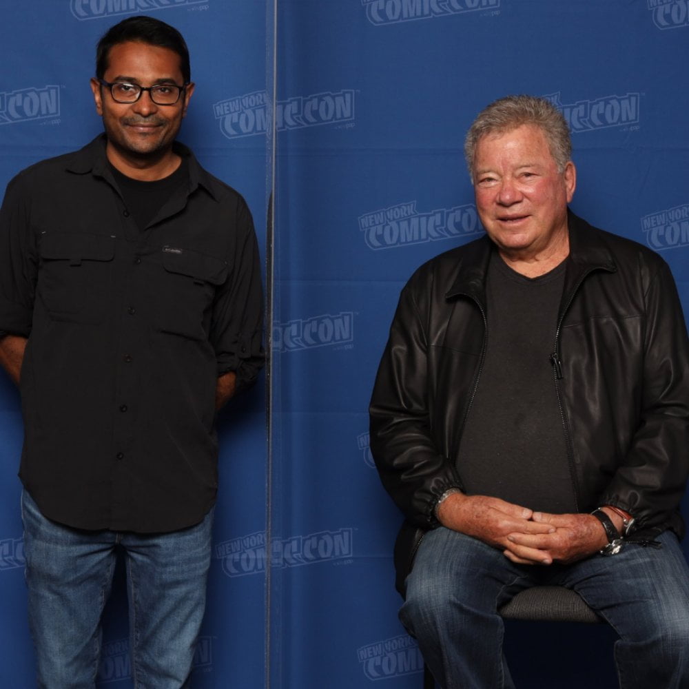 Rodney Ramlochan attends NYCC on behalf of 360 MAGAZINE and meets William Shatner.