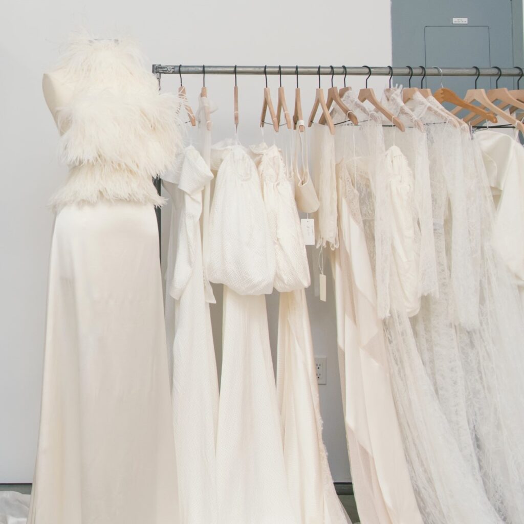 Dress Hunt Bridal pop-up collection image via Jules Barker (Coded Agency) for use by 360 Magazine