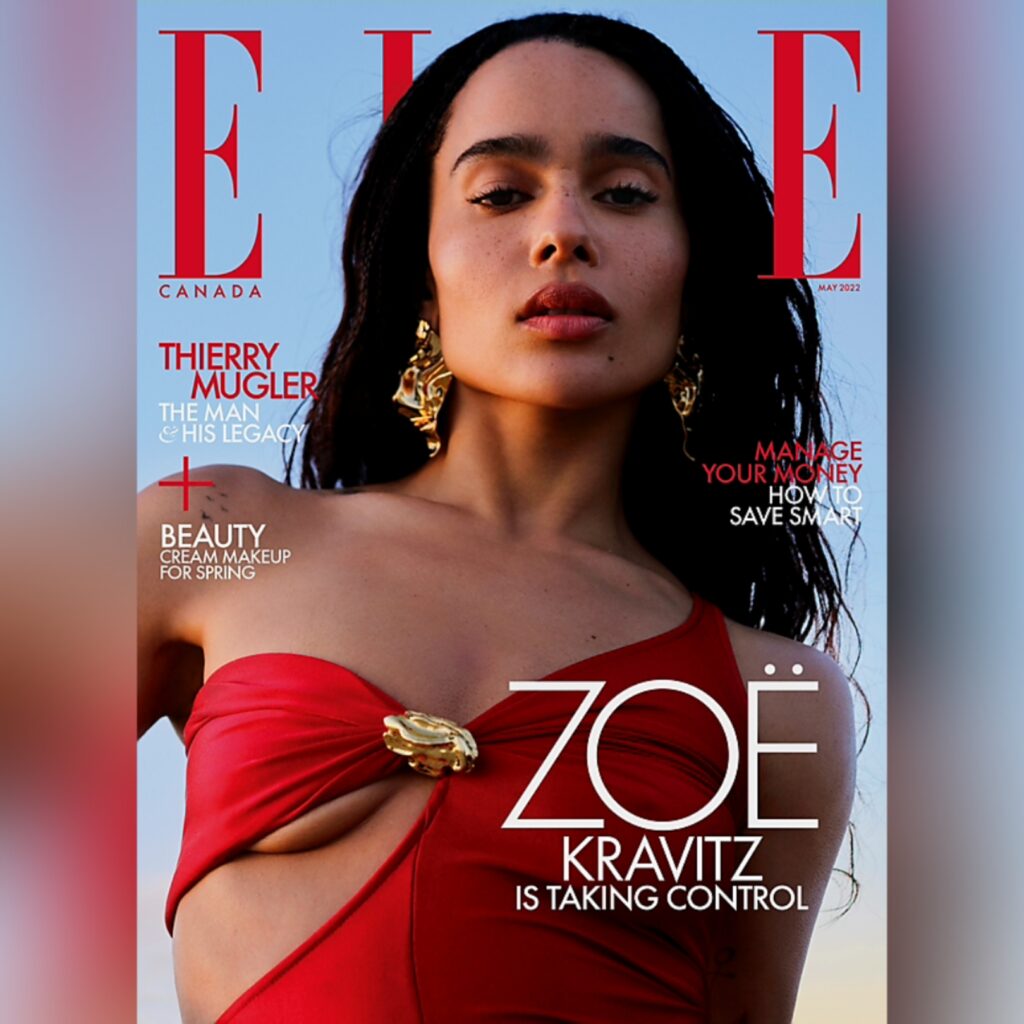 Zoe Kravitz covers Elle Canada via 360 MAGAZINE