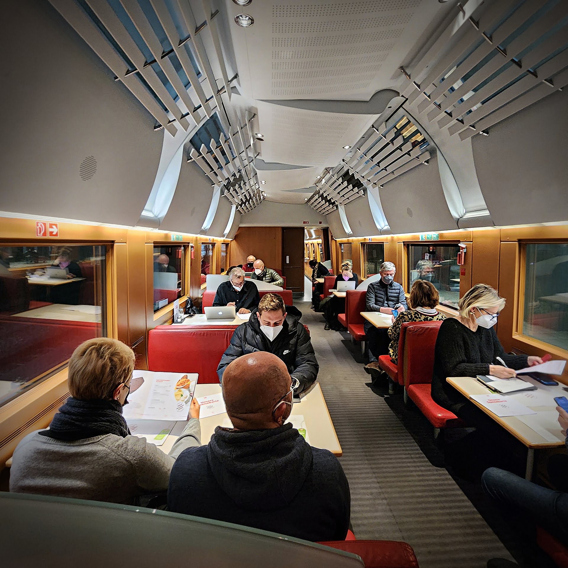 Onboard a train departing Hamburg, Germany via 360 Magazine photo by Vaughn Lowery. 