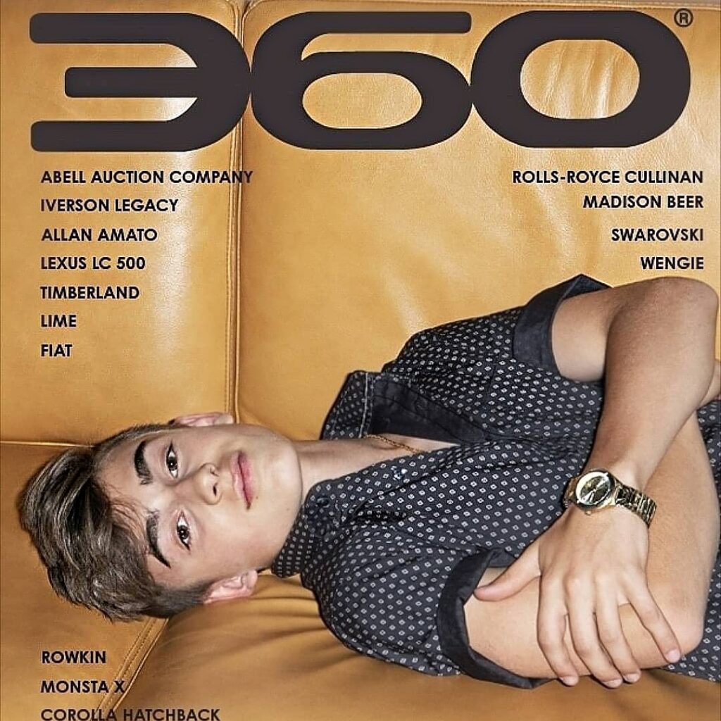 Actor/YouTuber Johnny Orlando graces the cover of 360 MAGAZINE.