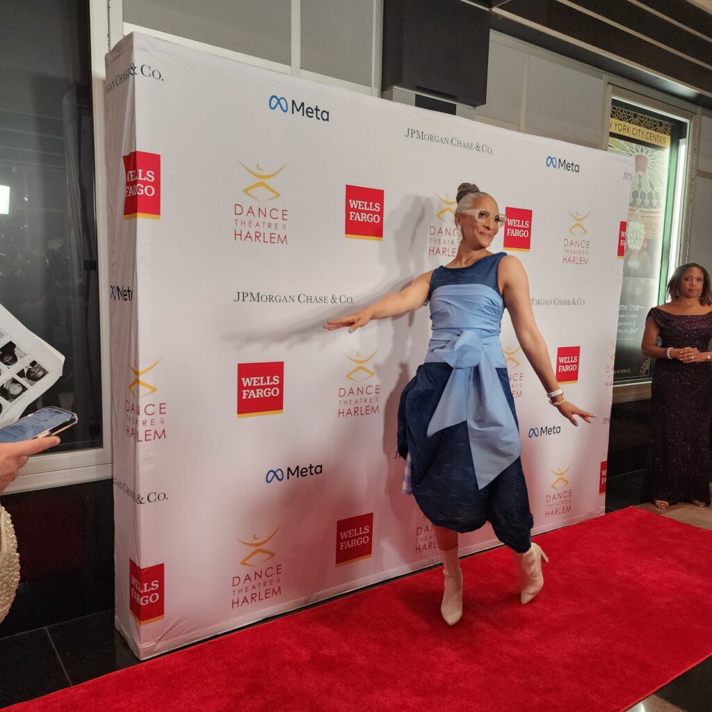 Carla Hall attends Dance Theater of Harlem Gala honoring Victoria Johnson via 360 MAGAZINE. 