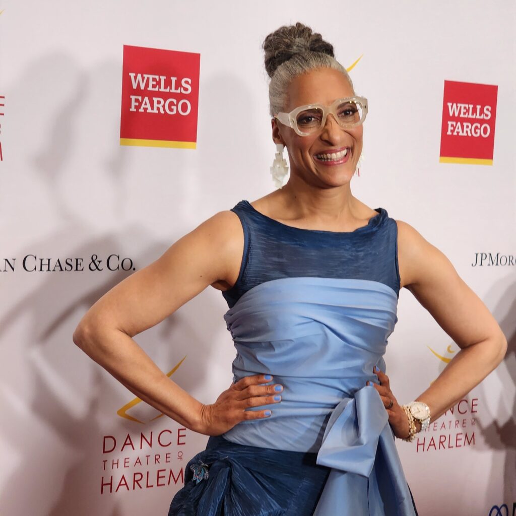 Carla Hall attends Dance Theater of Harlem Gala honoring Victoria Johnson via 360 MAGAZINE. 