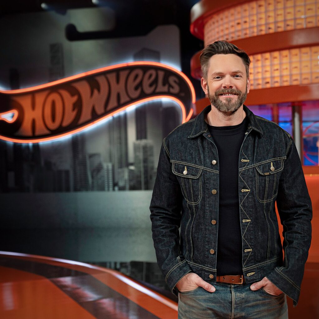 Joel McHale and Hot Wheels via 360 MAGAZINE.