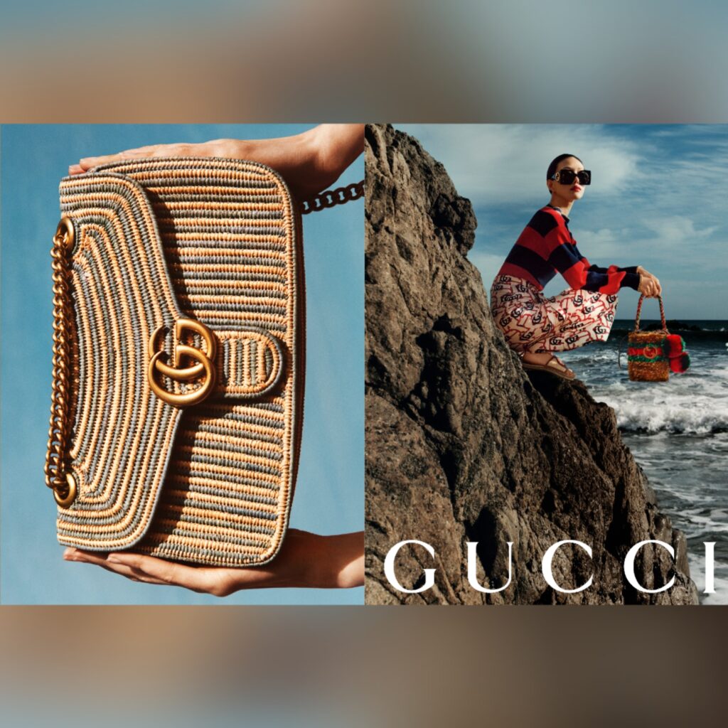 Gucci summer campaign for both men and women with accessories and handbags via 360 MAGAZINE.