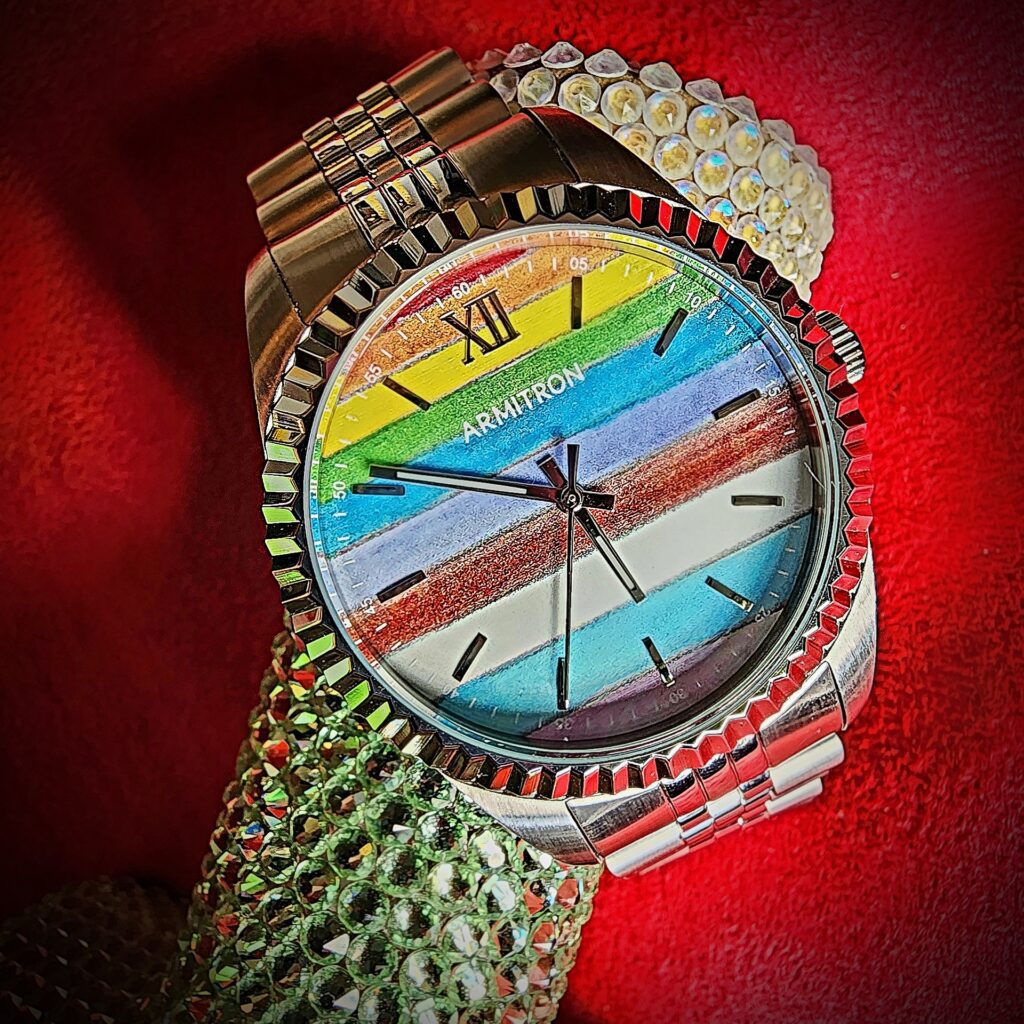 Armitron Watches Gay Pride inspired timepieces celebrating LGBTQIA Americans via 360 MAGAZINE.