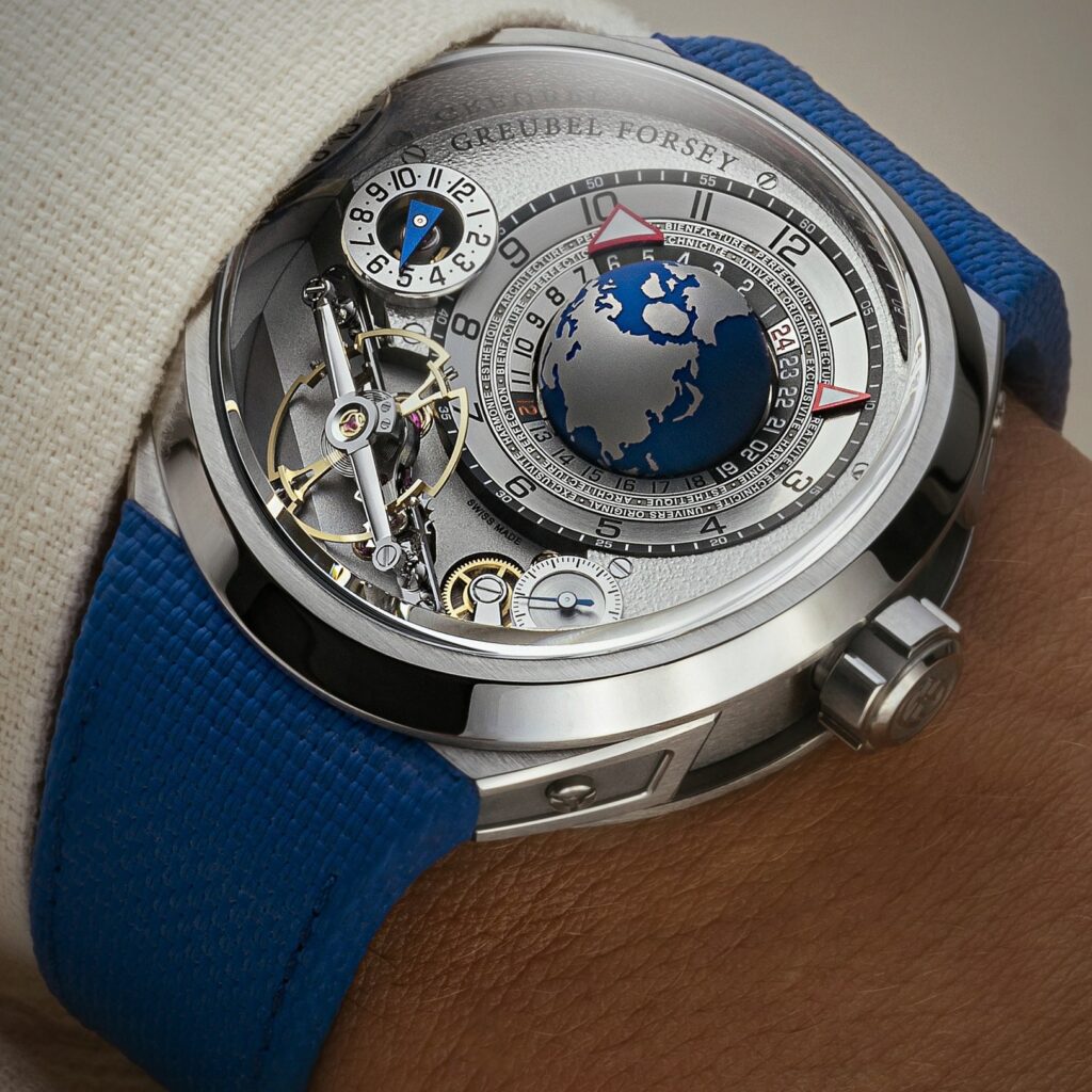 GMT BALANCIER CONVEXE: Gruebel Forsey timepiece launched via 360 MAGAZINE.