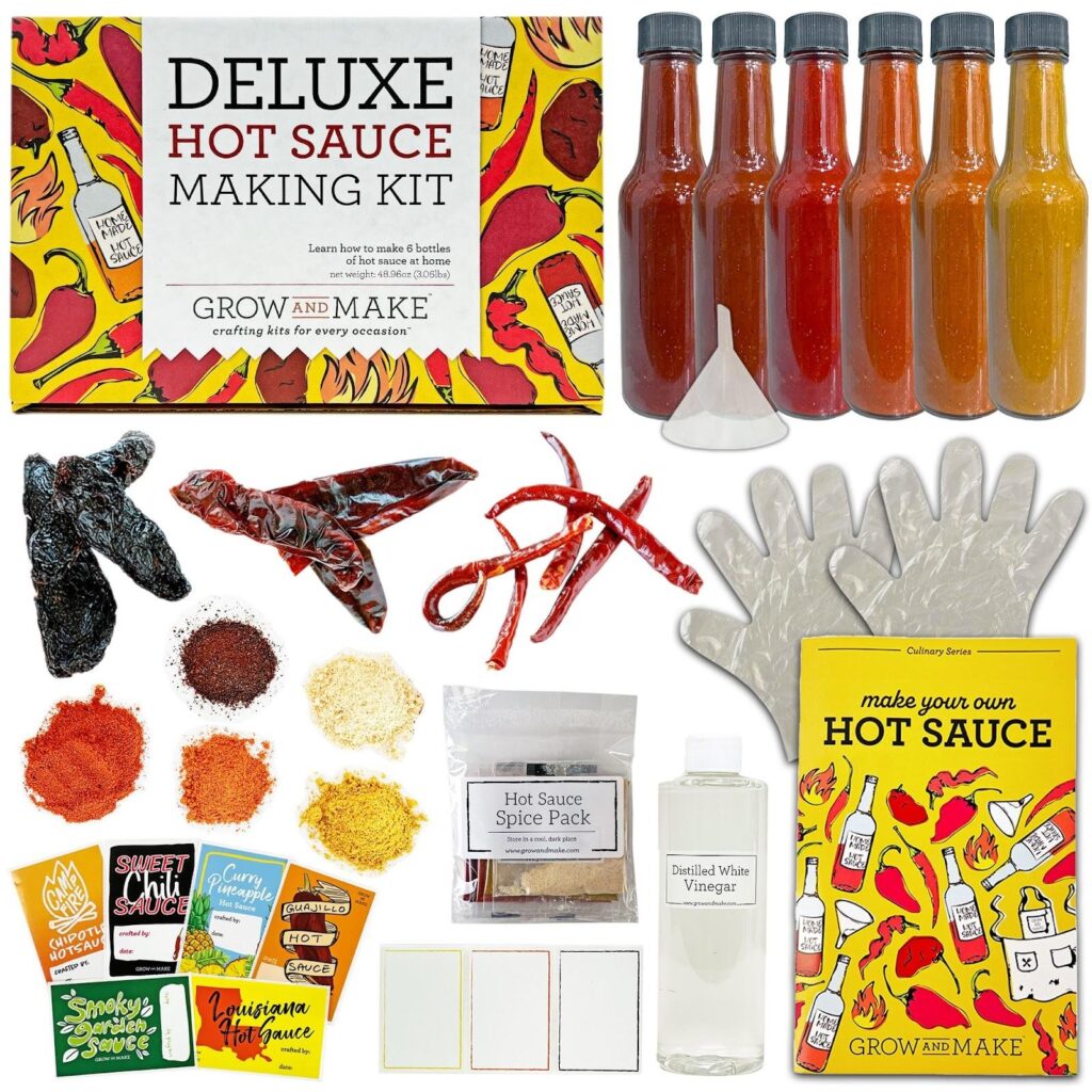 Grow and MAKE diy hot sauce kit available on amazon.