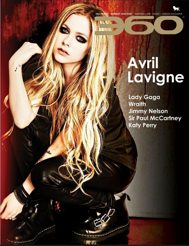 Avril Lavigne covers 360 MAGAZINE. 