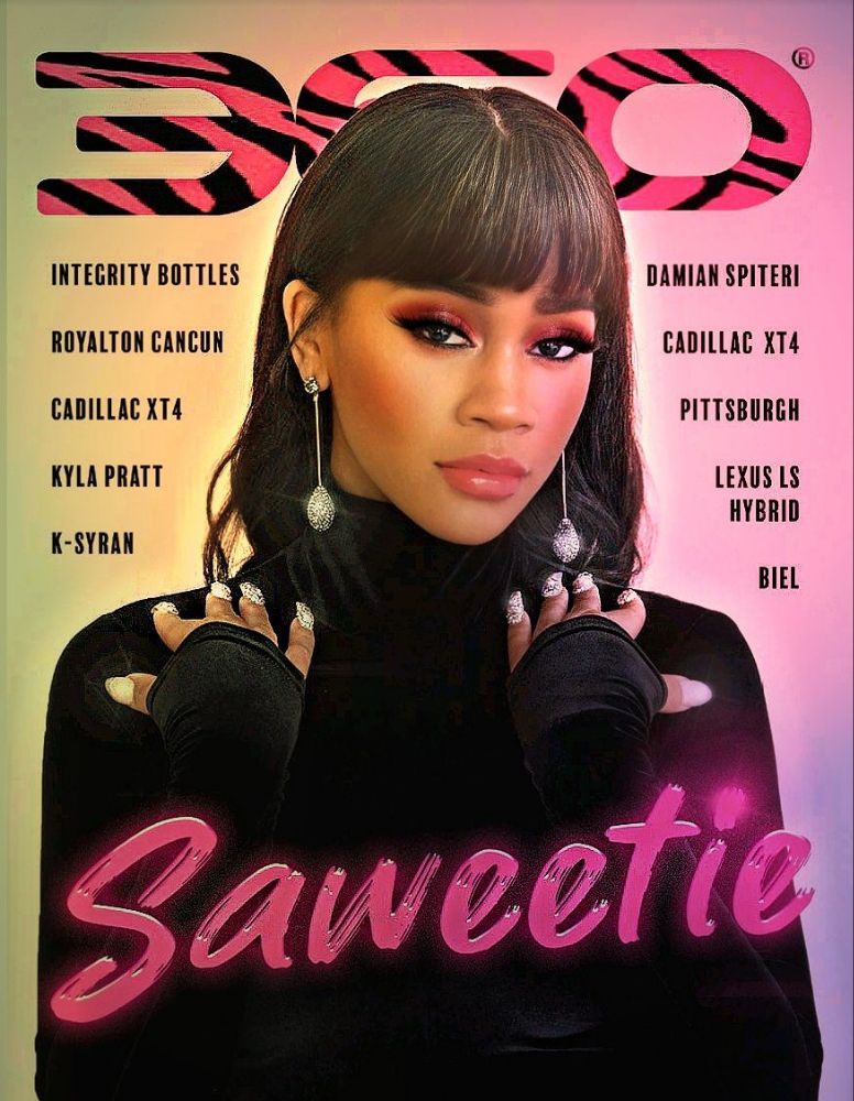 Saweetie on the cover of 360 Magazine. 