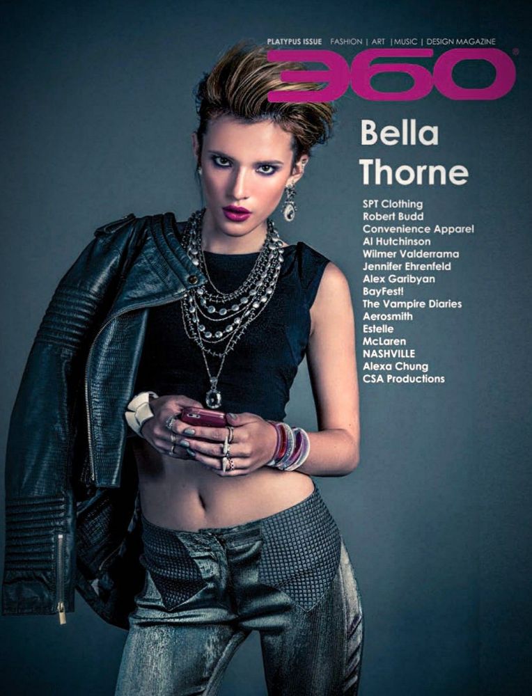 Bella Thorne covers 360 MAGAZINE. 