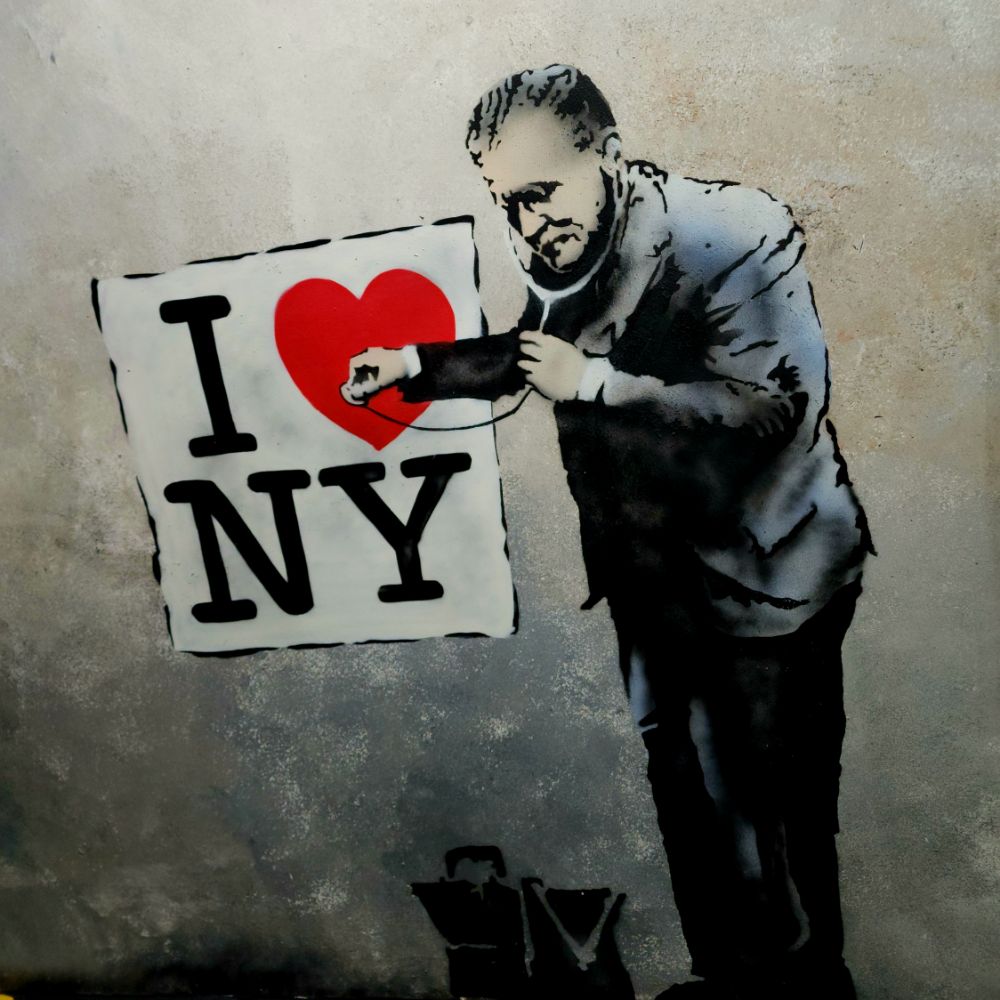 Banksy Museum in NYC photographed by Vaughn Lowery via 360 MAGAZINE. 