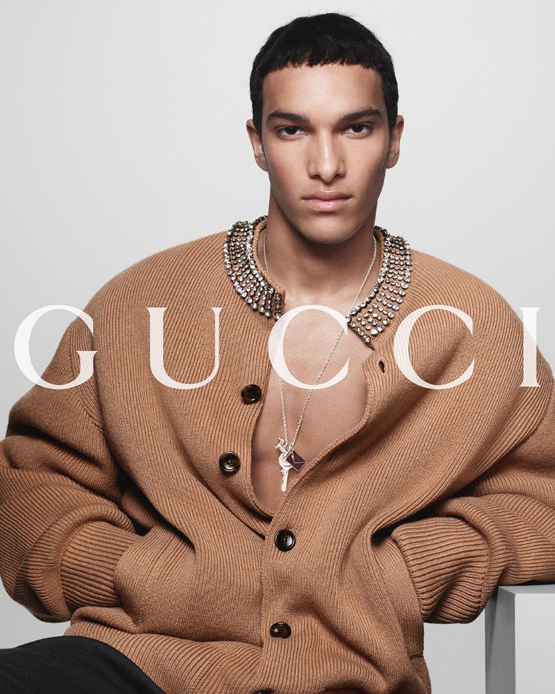 Gucci men's fall winter 2024 campaign via 360 MAGAZINE. 