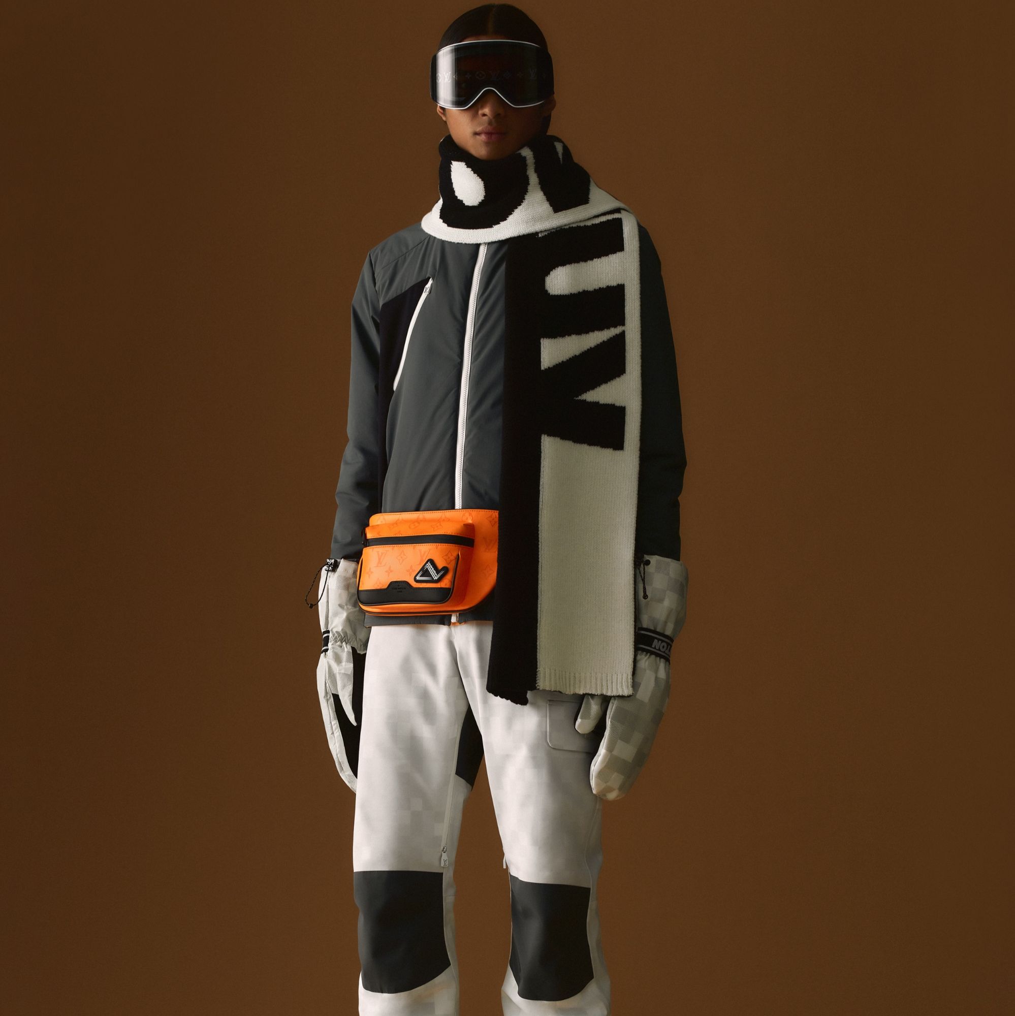 Pharrell Williams Louis Vuitton Men’s Ski Collection via 360 MAGAZINE. 