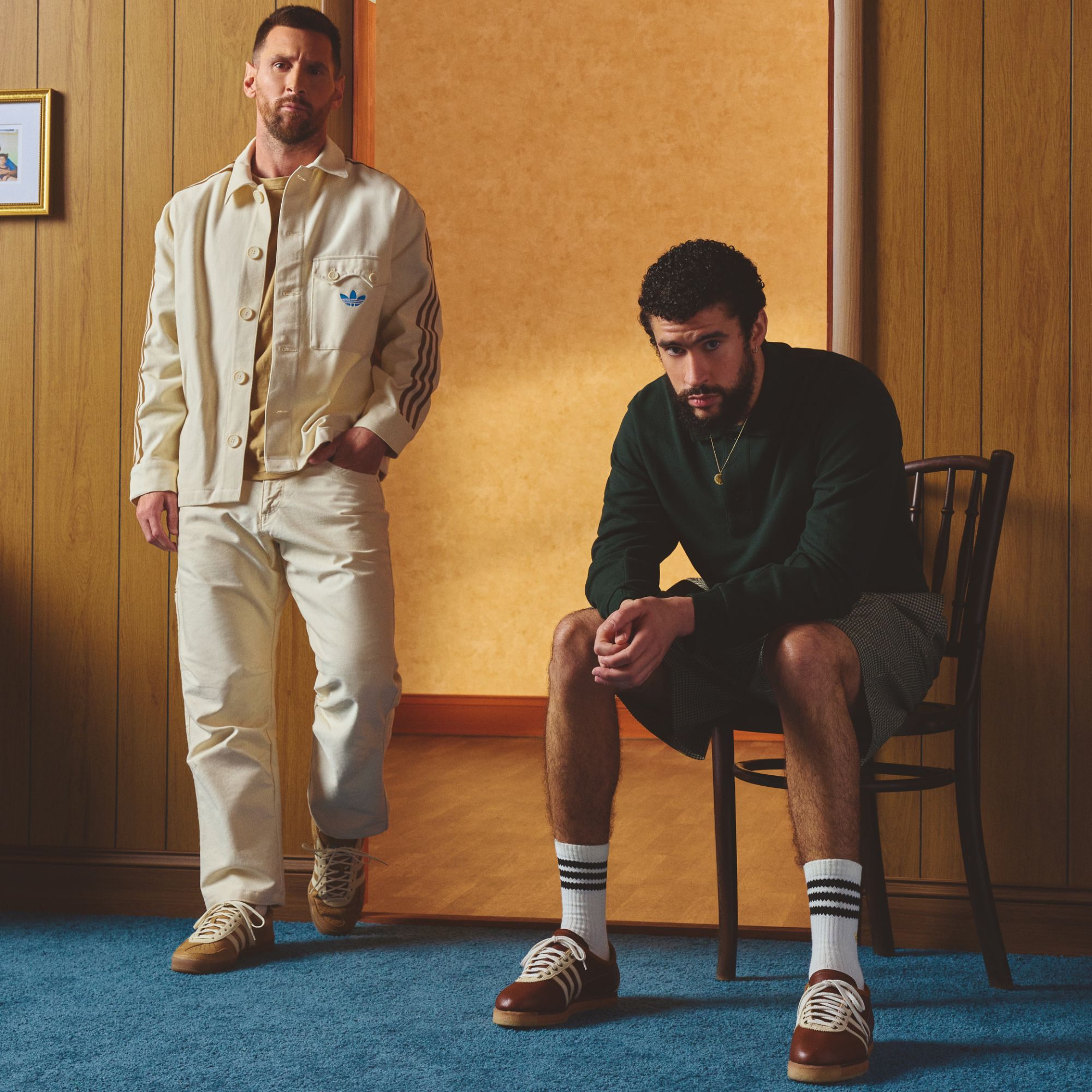 Lionel Messi, Bad Bunny and adidas collaboration via 360 MAGAZINE. 