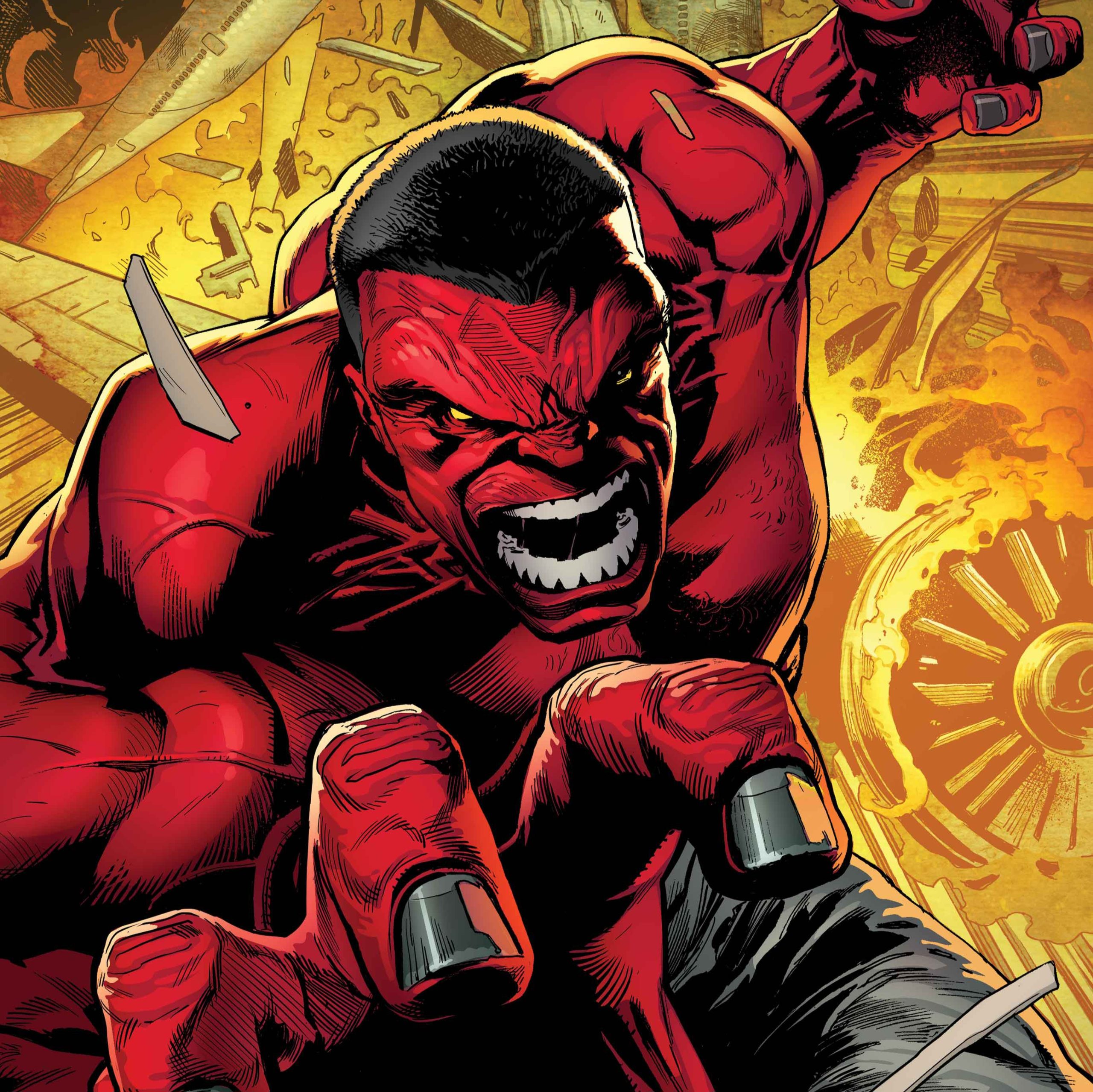 Marvel's Red Hulk cover via 360 MAGAZINE.