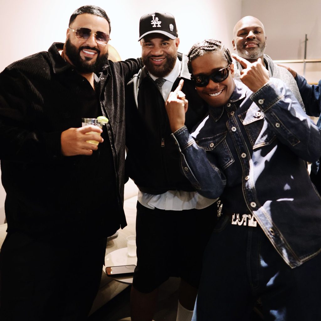 Rihanna, A$AP Rocky, DJ Khaled at art basl hommemade design studio and furniture via 360 MAGAZINE. 