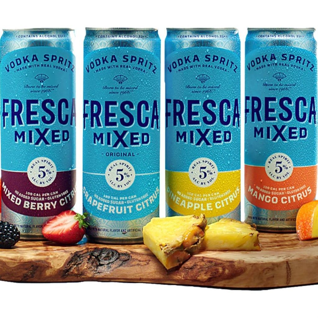 Fresca mixed vodka spritzer via 360 magazine. 